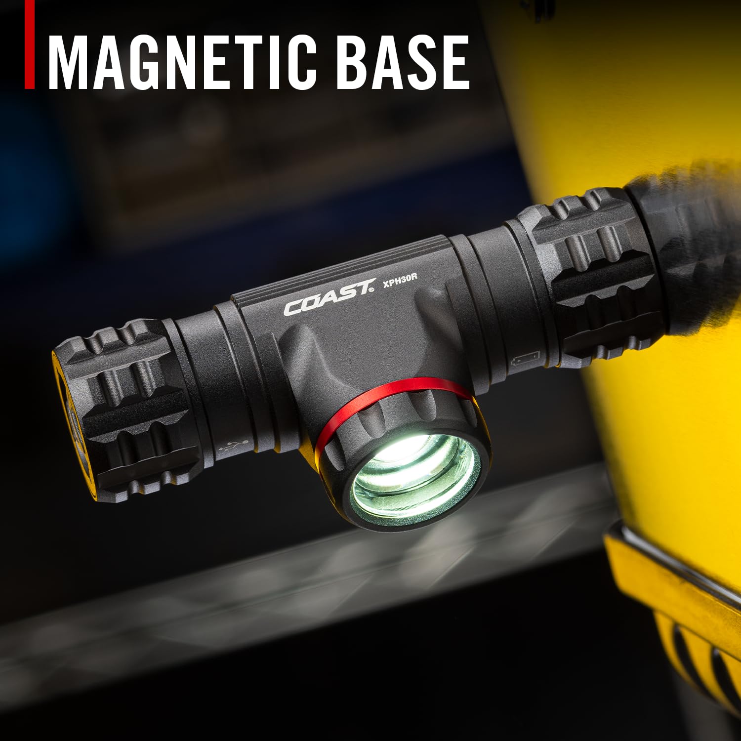 Coast XPH30R 1-meter drop protection handles job-site bumps.