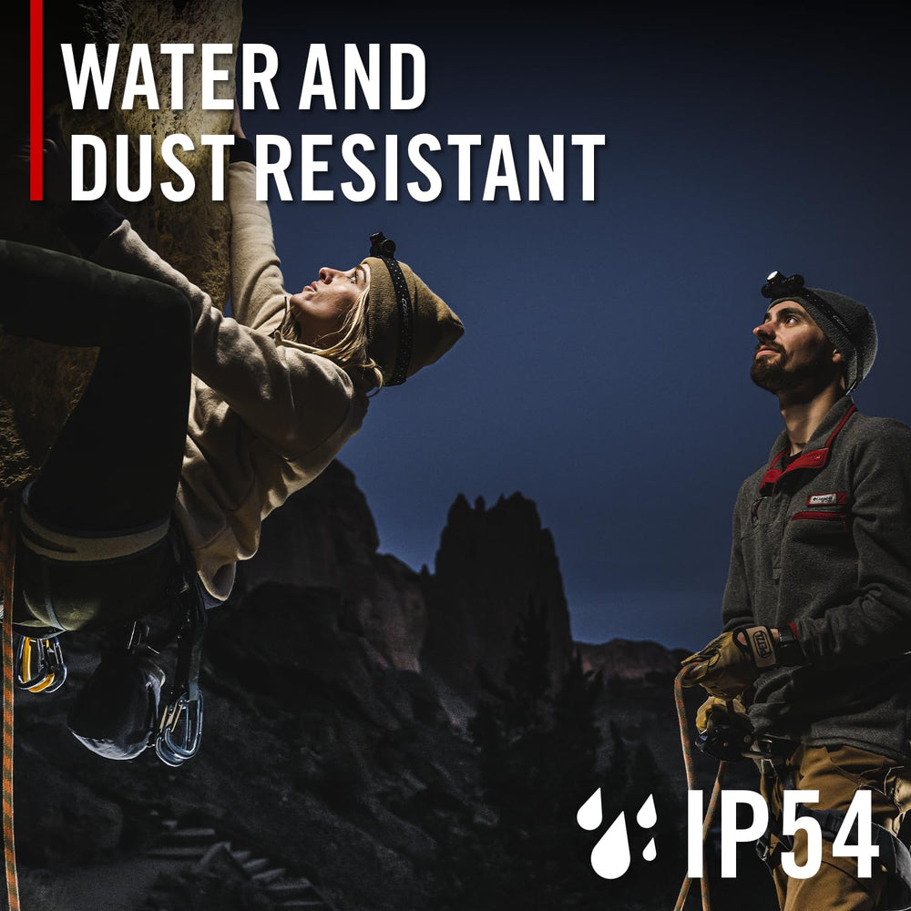 Coast XPH30R IP54 rating withstands dust and moisture.