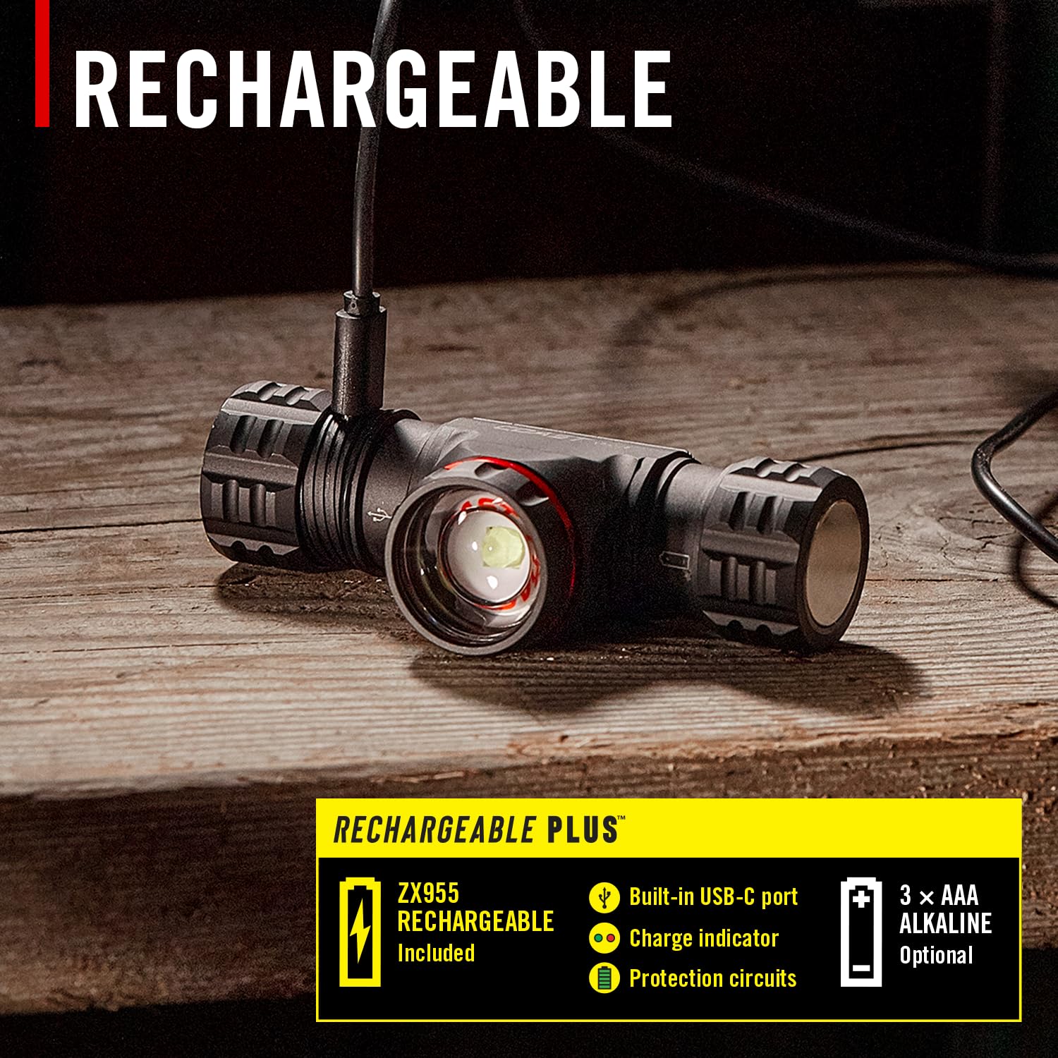 Coast XPH34R long runtime up to 120 hours with compatible batteries