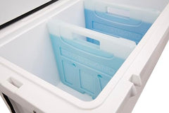 Coastland CD125 divider installed in the cooler's molded groove.