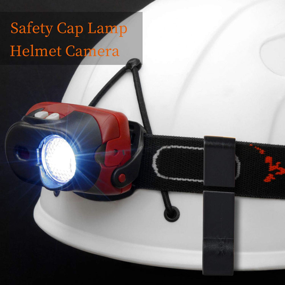 Headlamp band sliding into COCOMK clip groove for mounting.