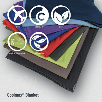 COCOON Coolmax travel blanket in pack sack ready for on-the-go warmth