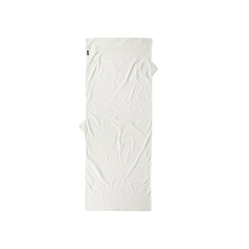 COCOON Premium TravelSheet Natural with side Velcro closure for secure, private access on the go.