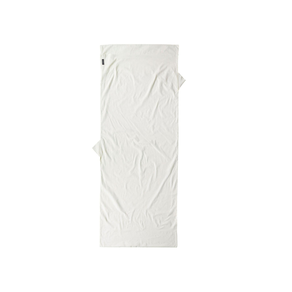 COCOON Premium TravelSheet Natural with side Velcro closure for secure, private access on the go.