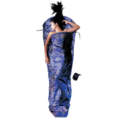 COCOON Premium Women's Silk MummyLiner Leaves - hood detail adds warmth and draft protection