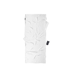 COCOON Silk TravelSheet Natural side-opening Velcro closure for privacy.