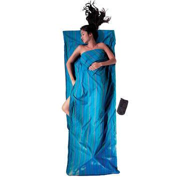 COCOON TravelSheet with Velcro side opening for quick access and privacy.