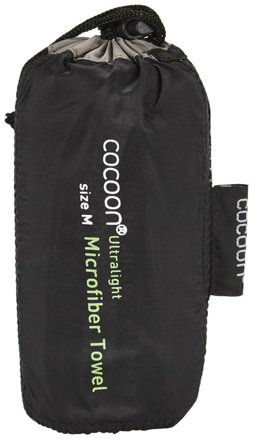 Cocoon Ultralight Microfiber Towel high absorption for fast drying during outdoor adventures.