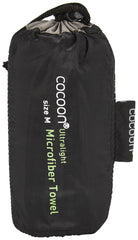 Cocoon Ultralight Microfiber Towel high absorption for fast drying during outdoor adventures.