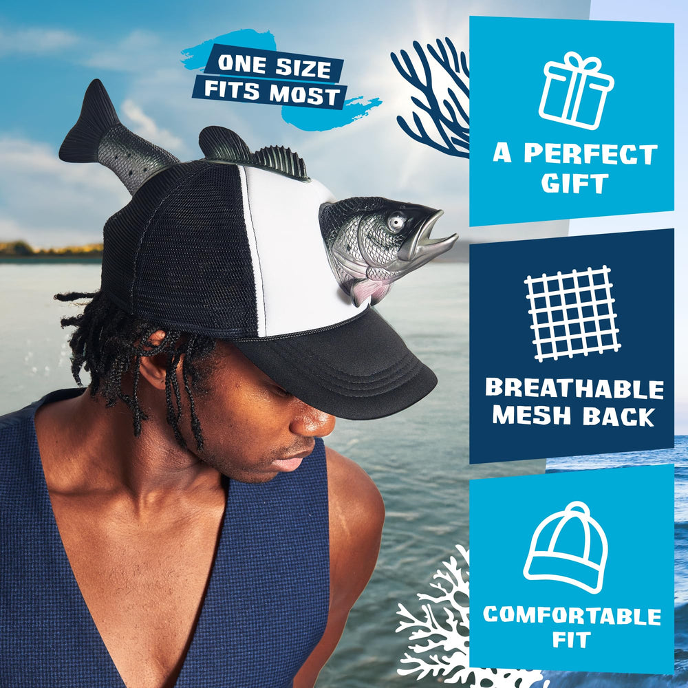 Coddies Tuna Fish Hat durable materials image signals lasting novelty.