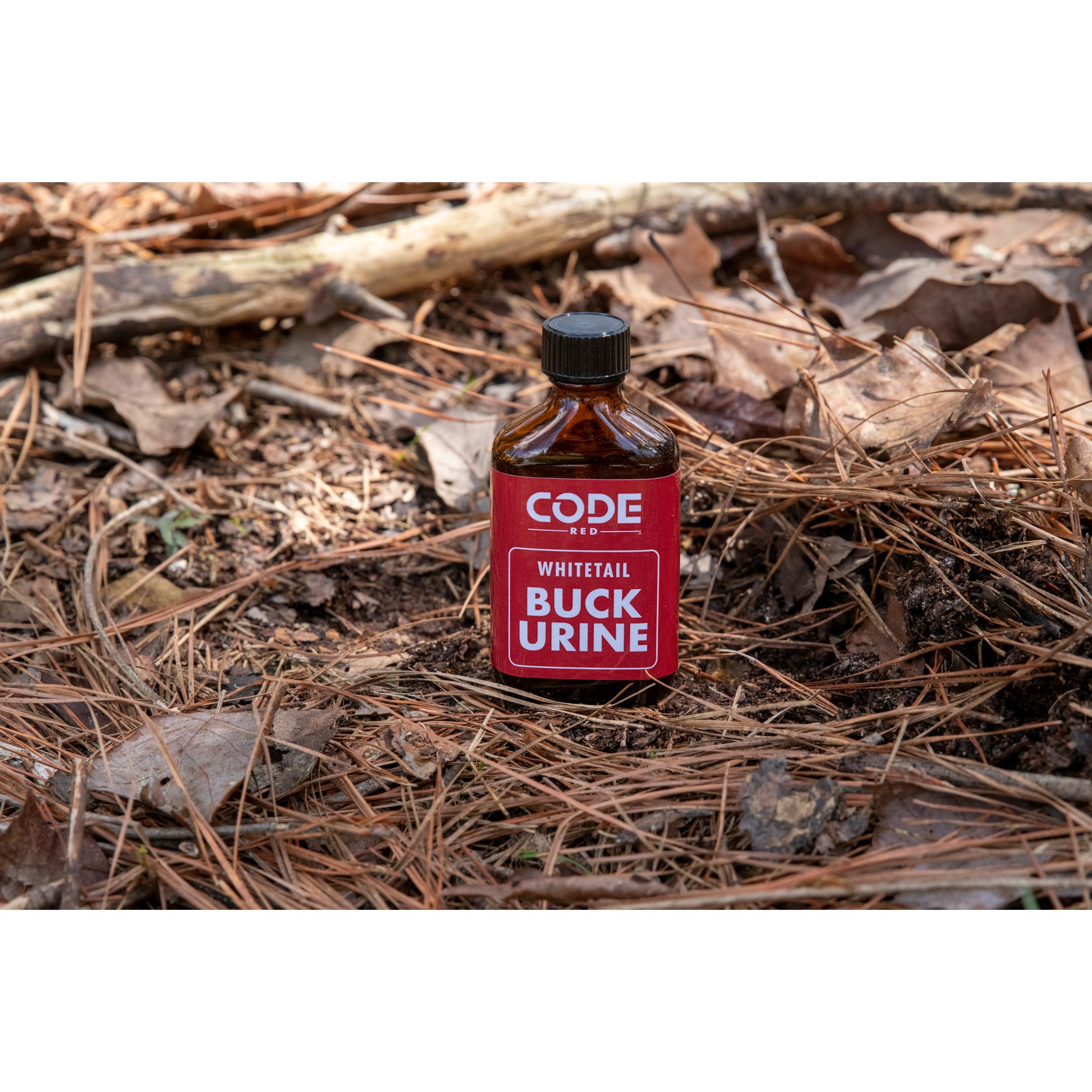 Code Blue Code Red whitetail urine packaging preserves freshness
