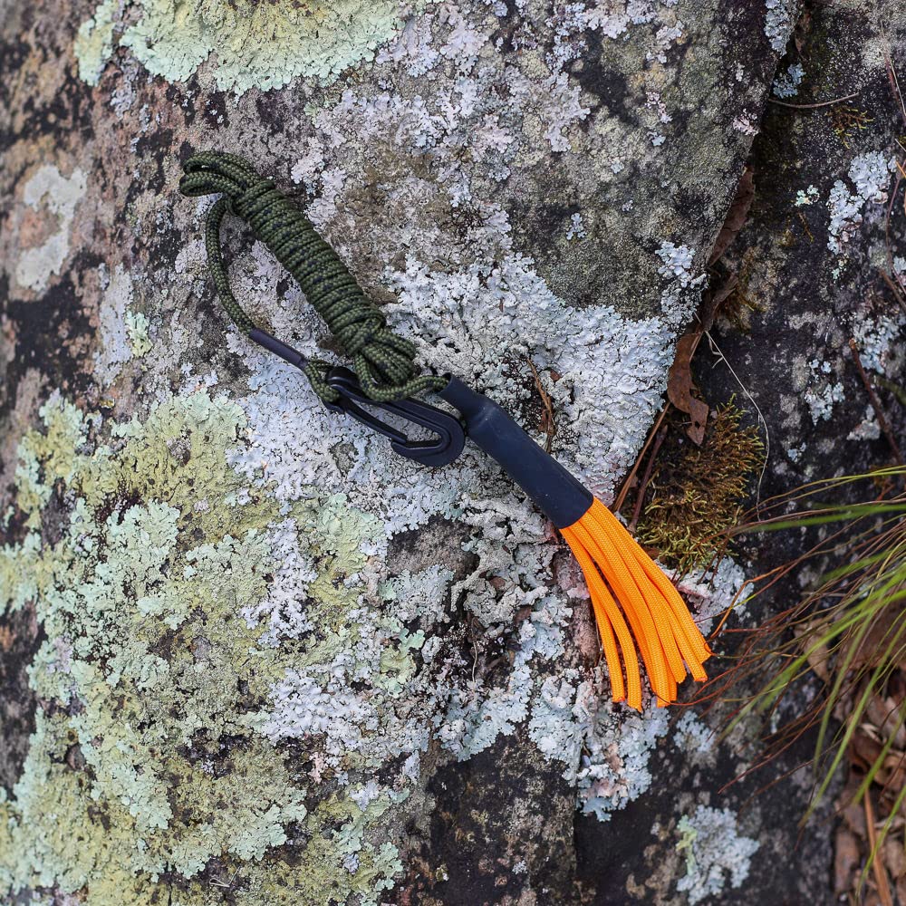 Code Blue Deluxe Scent Drag clip attached at belt for secure, hands-free carrying.