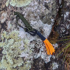 Code Blue Deluxe Scent Drag clip attached at belt for secure, hands-free carrying.