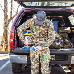 Code Blue underarm protection delivers dry comfort during activity.
