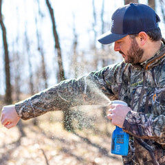 Code Blue Field Spray applied to jacket for concealment potential.
