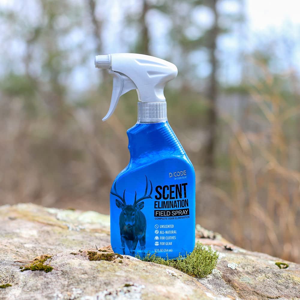 Code Blue Field Spray trigger-action nozzle for quick, even mist.