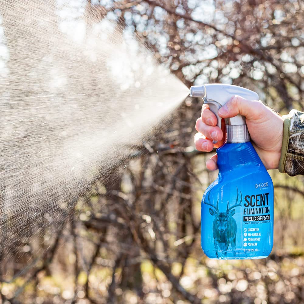 Code Blue field spray ready for hunting use in the field.