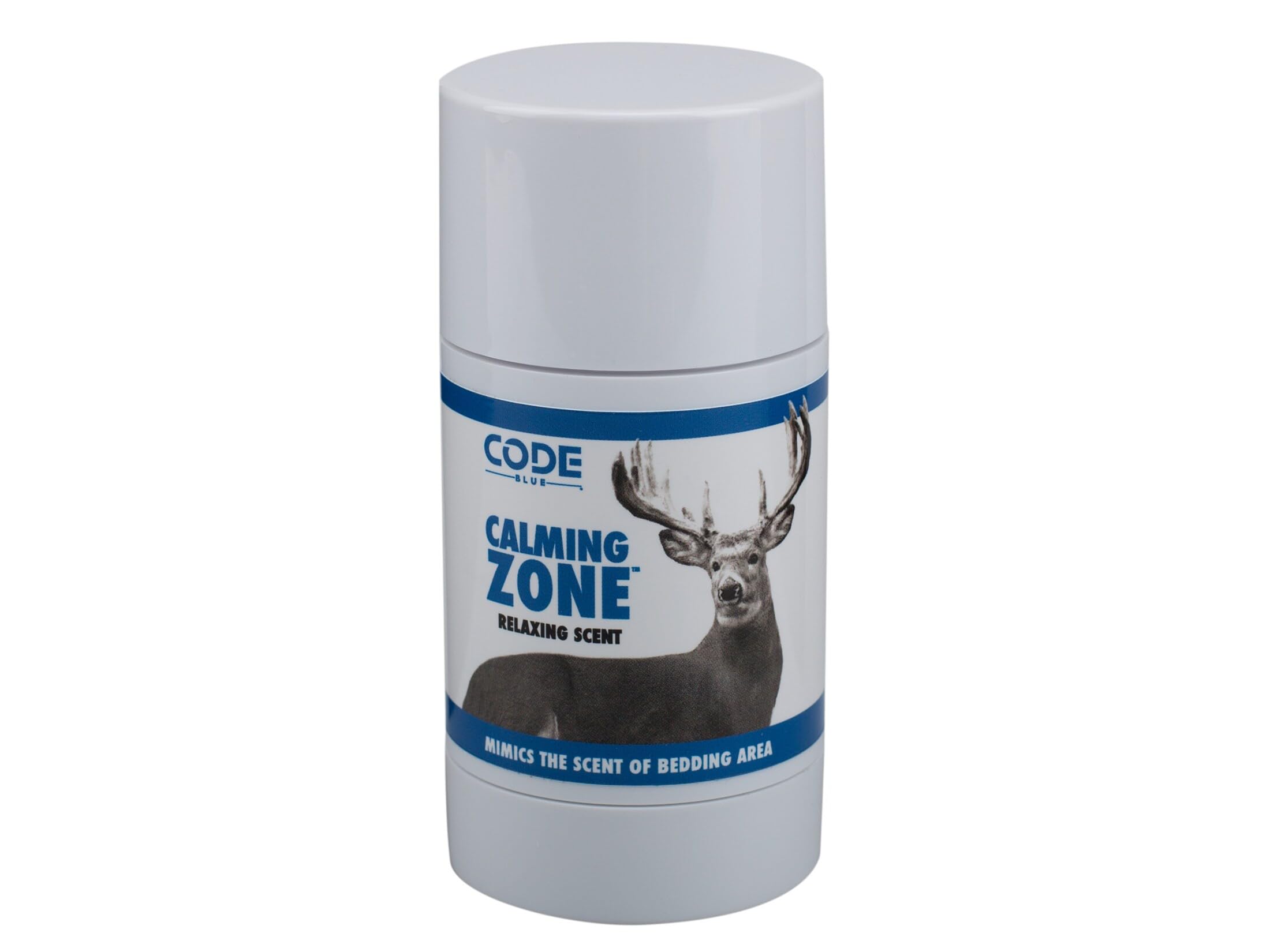 Code Blue Calming Zone scent stick applied to gear to mask odor.