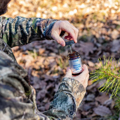 Close-up of the gel formula for deer attractant