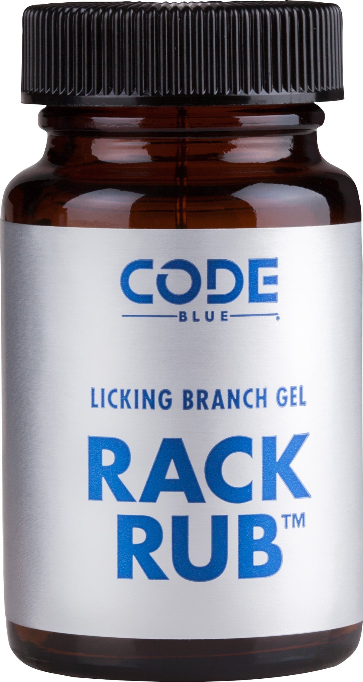 Code Blue Rack Rub Gel bottle on display