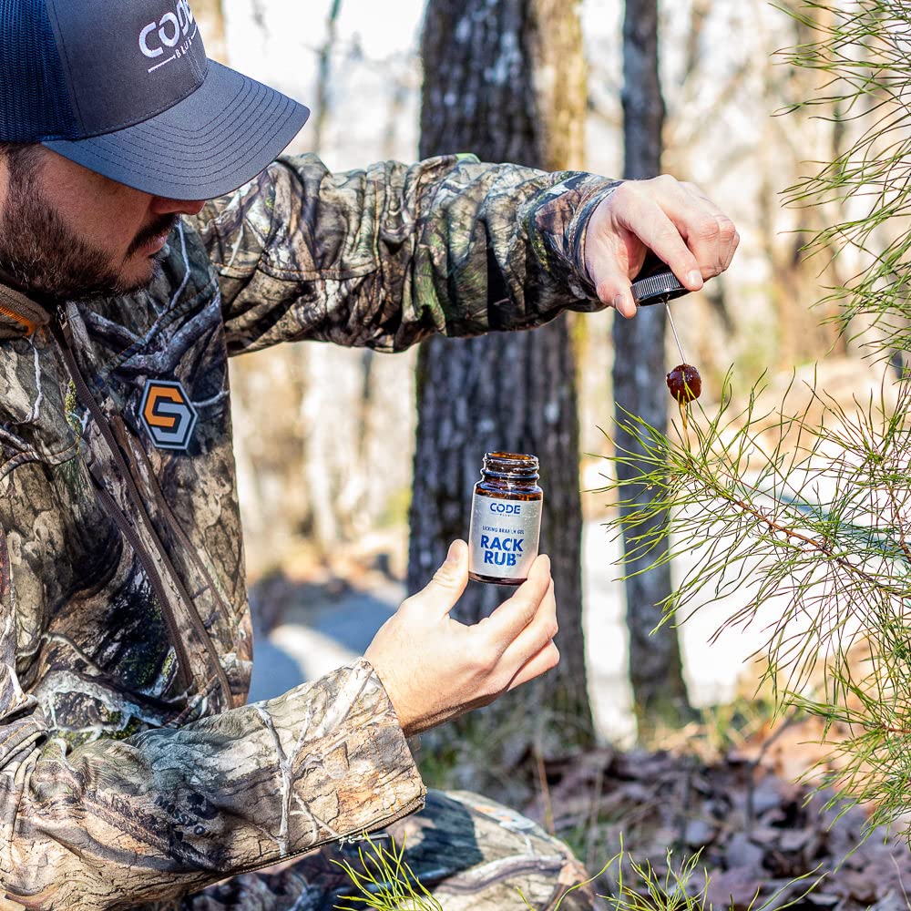 Imitation of an intruding buck to draw in other bucks all season