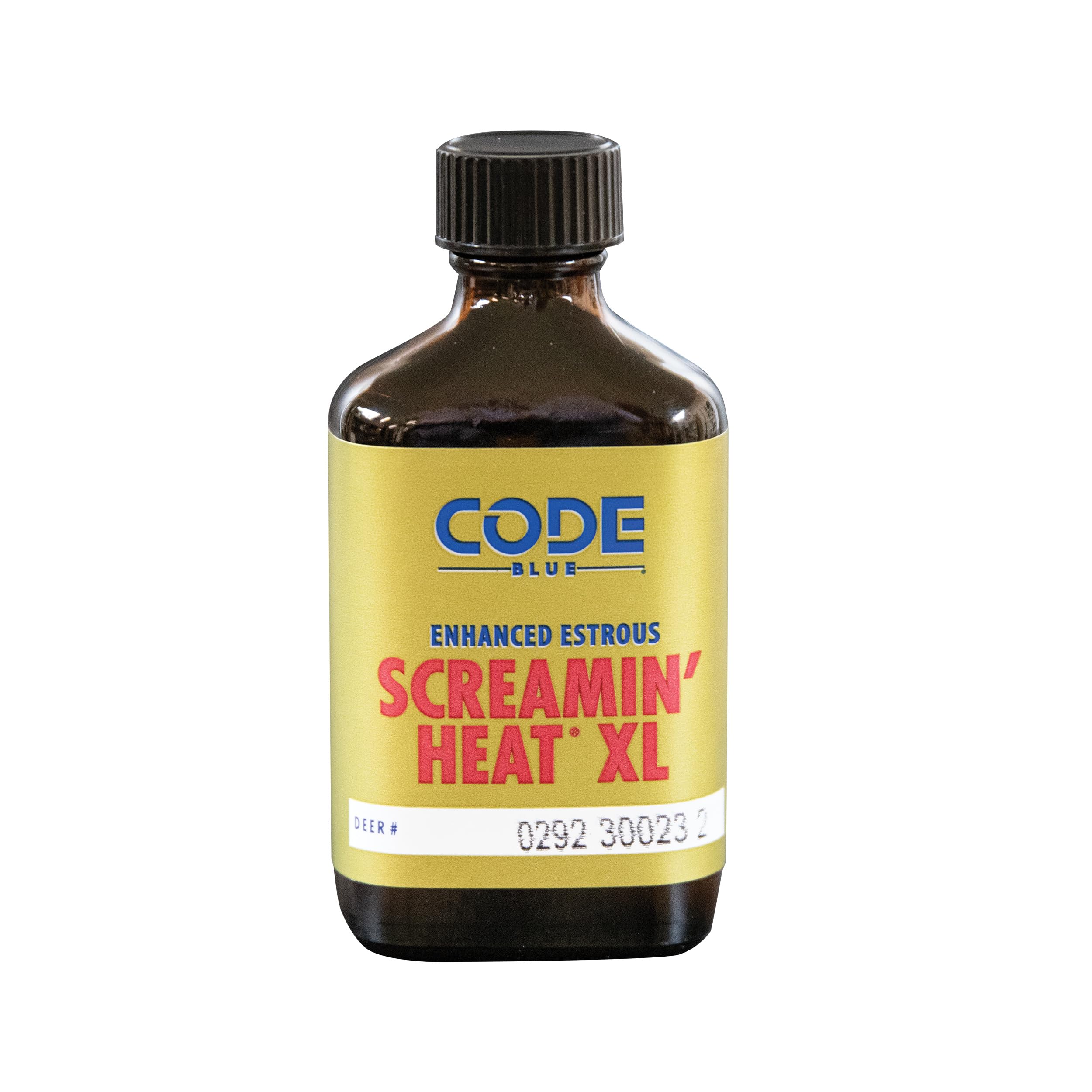 Code Blue Screamin Heat enhanced estrous deer attractant 2oz bottle