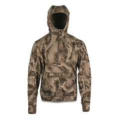 Code Of Silence FareWinds Merino-Flex TecHoodie front view for silent warmth and versatility.