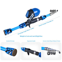 Collapsible chair included in CODEK kids fishing set