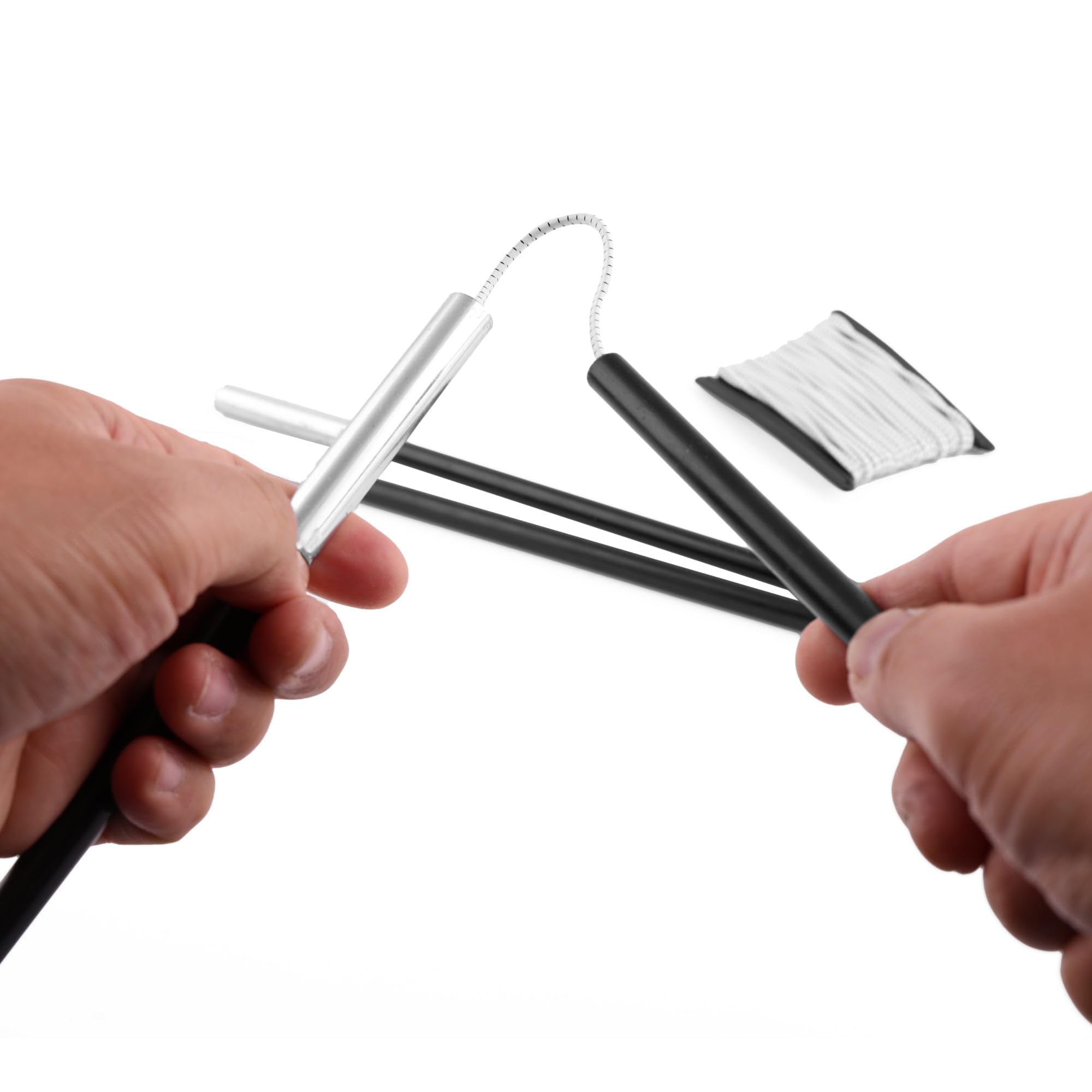 Coghlan's 0.09 inch diameter shock cord ready for cutting.