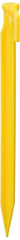 Coghlan's 12-inch ABS tent peg in ground for secure staking in diverse soils.