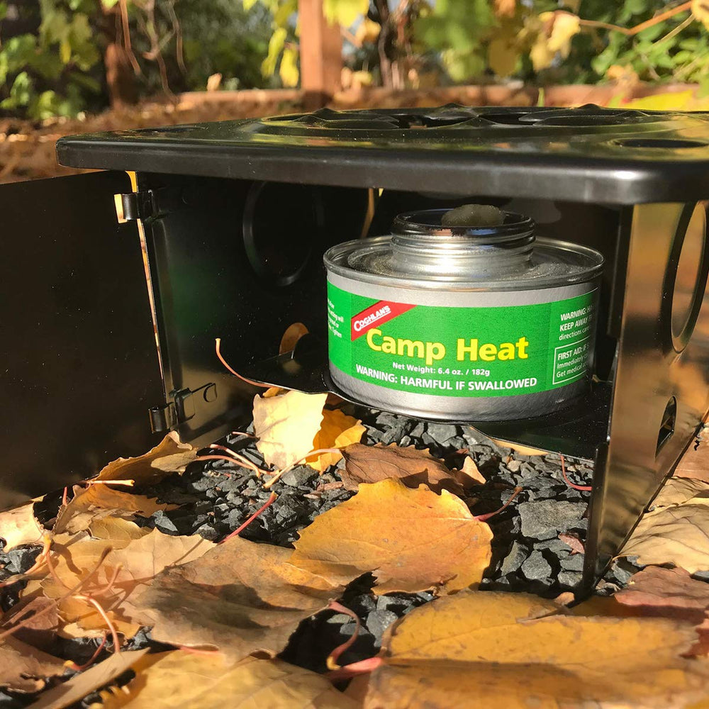 Coghlan's 450 Camp Heat burn time approx four hours per box