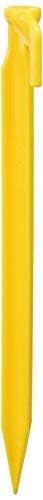 Coghlan's ABS tent peg head design resists bending under impact.
