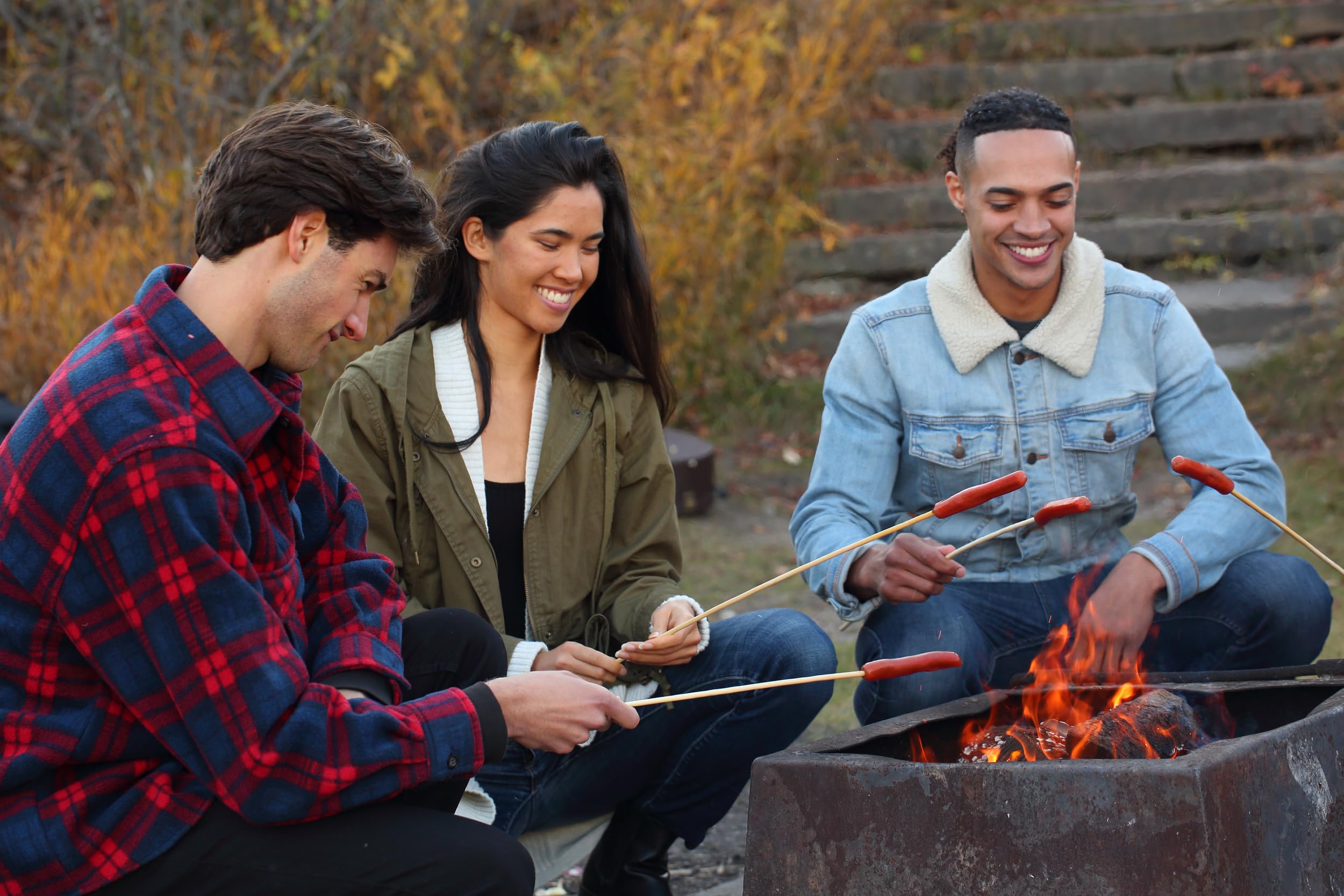 Coghlan's 30-inch sticks extend reach during backyard firepit cooking.