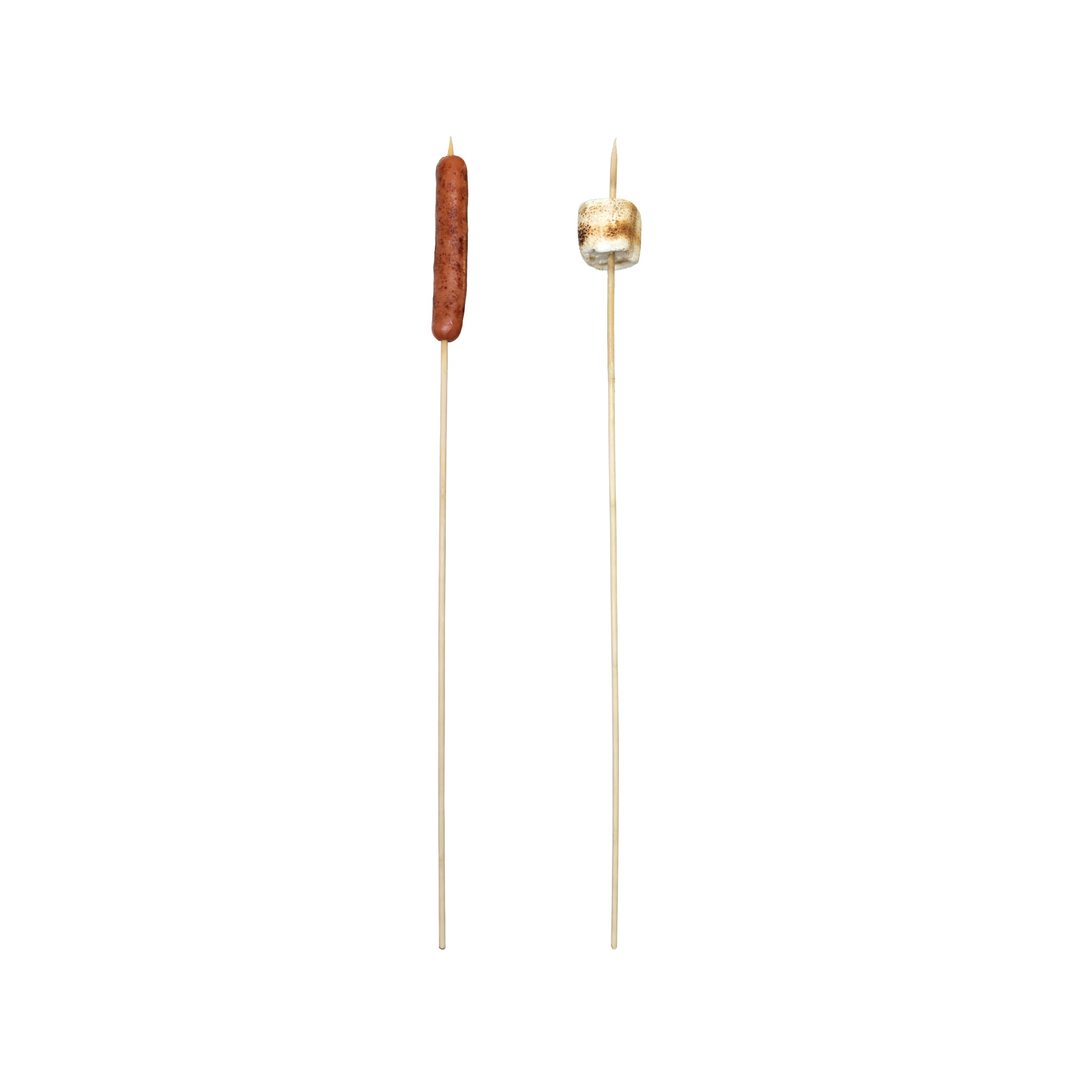 Coghlan's bamboo roasting sticks 12-pack ideal for group camping and backyard barbecues.