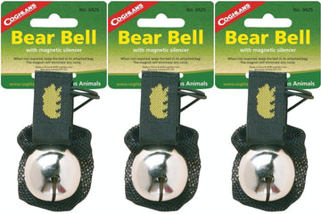 Coghlan's Bear Bell 425, pack-on-backpack attachment for wildlife alerts.