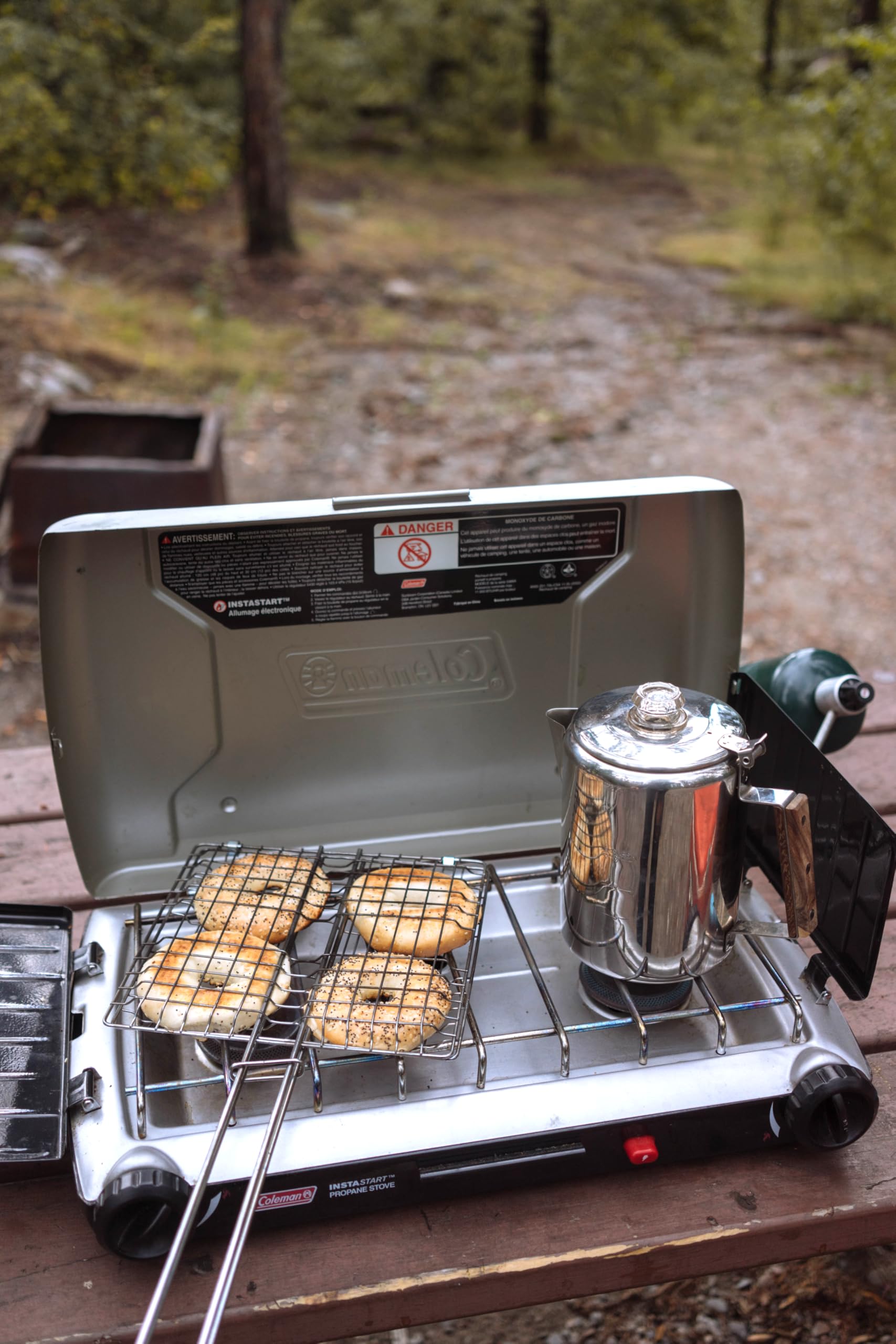 Coghlan's Broiler 29.5-inch handle keeps hands safe while you grill.