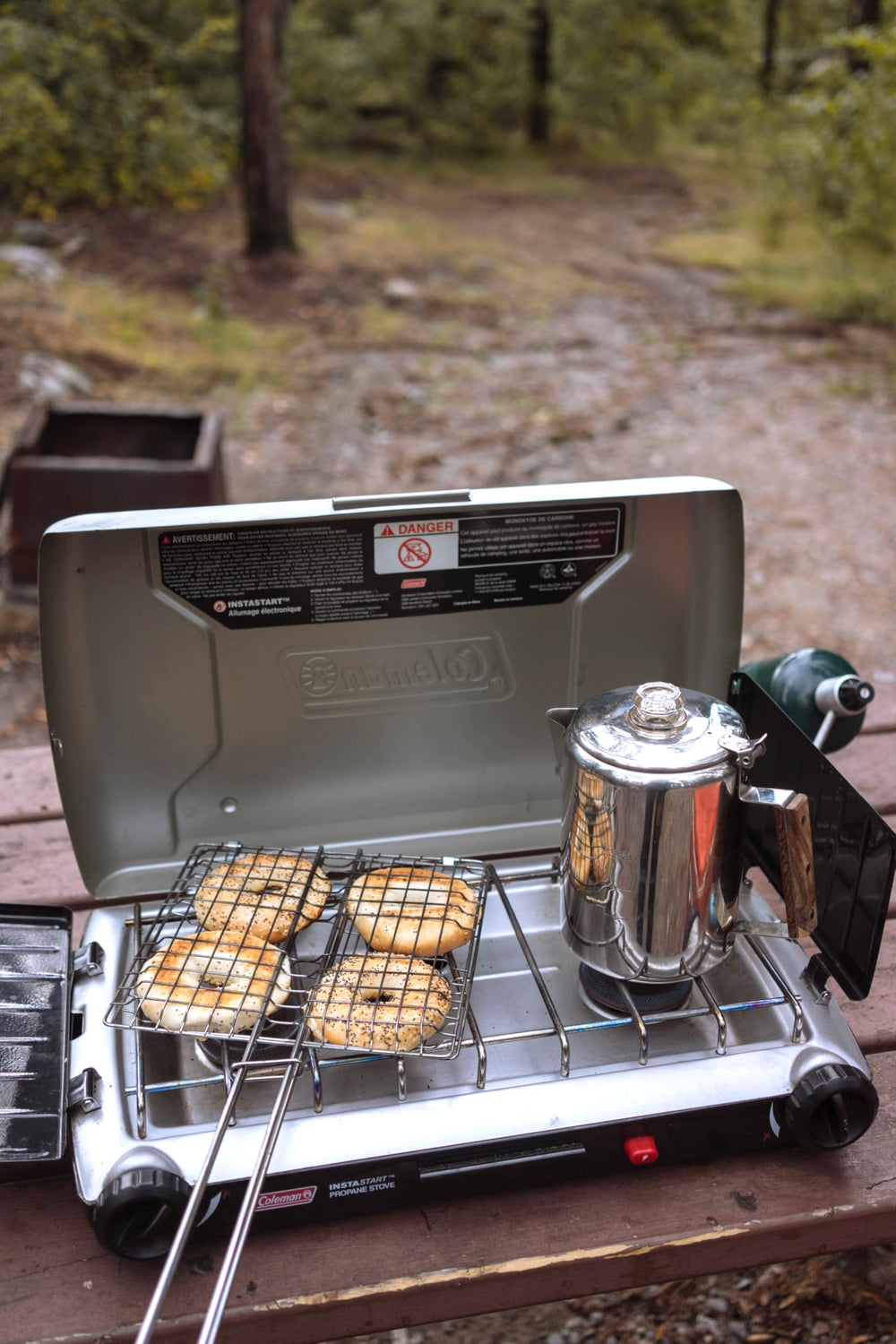 Coghlan's Broiler 29.5-inch handle keeps hands safe while you grill.