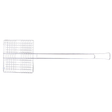 Coghlan's Broiler with locking handle maintains distance from heat during cooking.