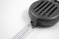 Coghlan's cast iron broiler with removable wooden handles for safe, portable packing