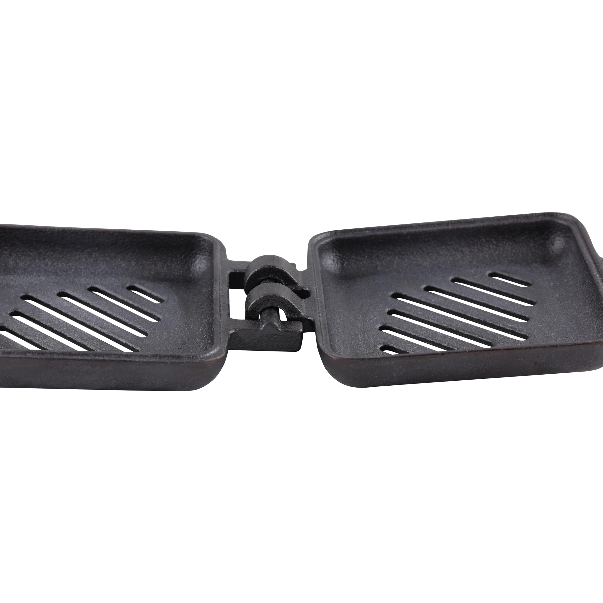 Coghlan's broiler features wooden handles that stay cool for safe grilling.