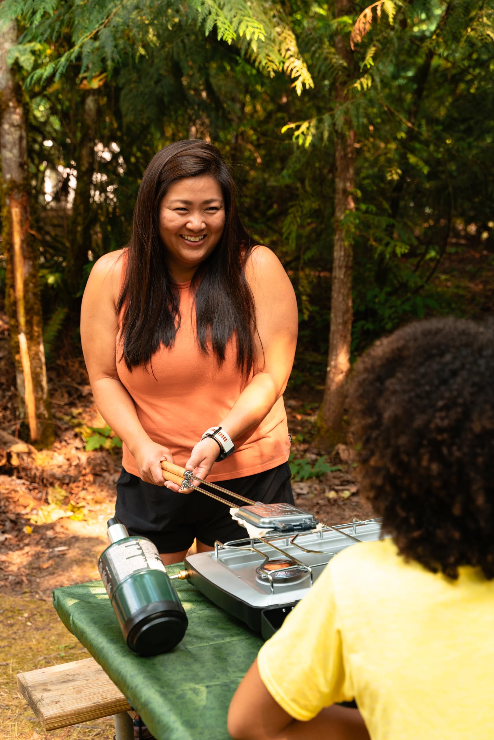 Coghlans camp cooker is lightweight and durable for outdoor meals
