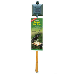 Reinforced hinge on Coghlan's camp cooker resists wear during long trips