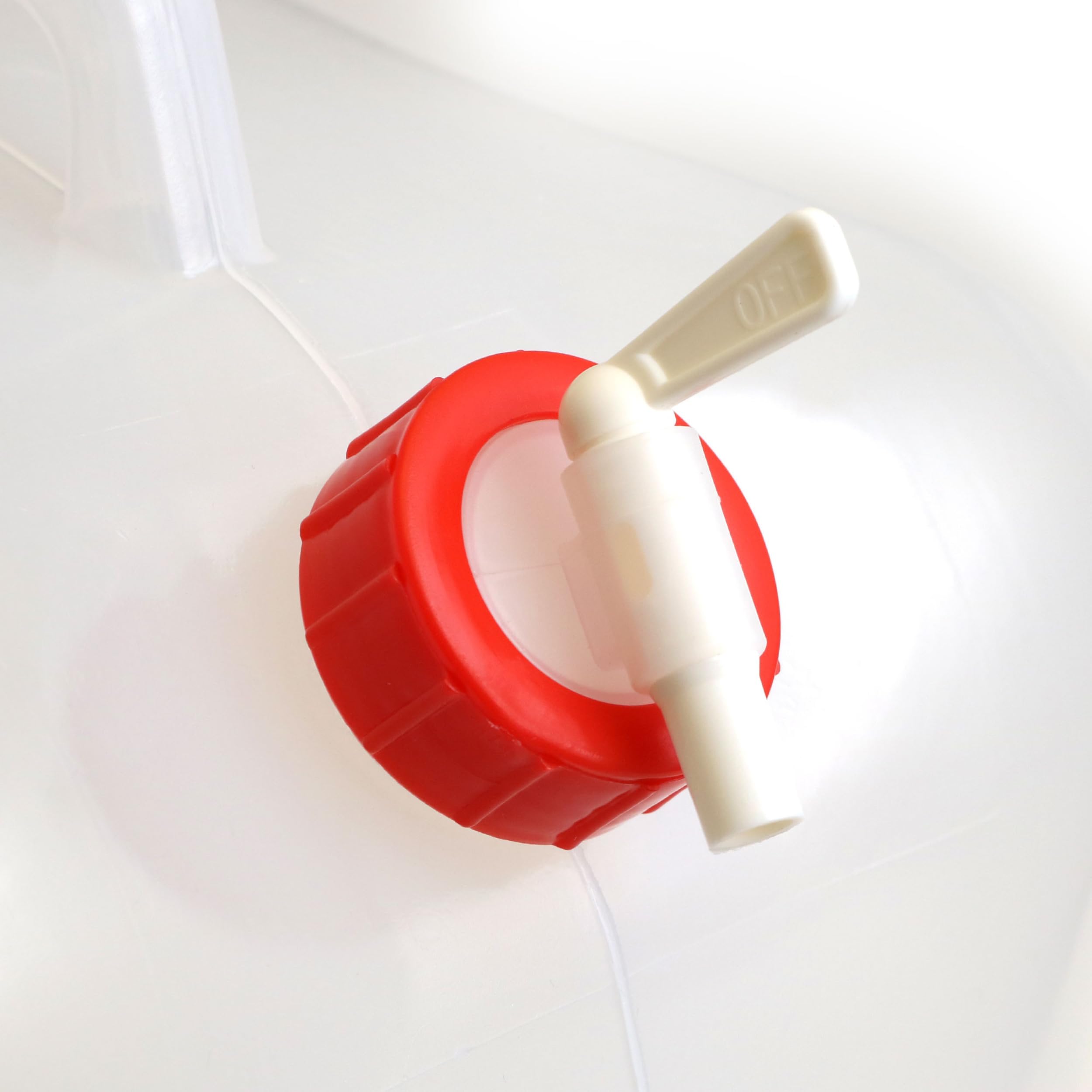 Coghlan's water container spigot close-up for easy dispensing