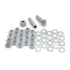 Coghlan's grommet kit close-up with nickel-plated grommets for durable outdoor repairs.