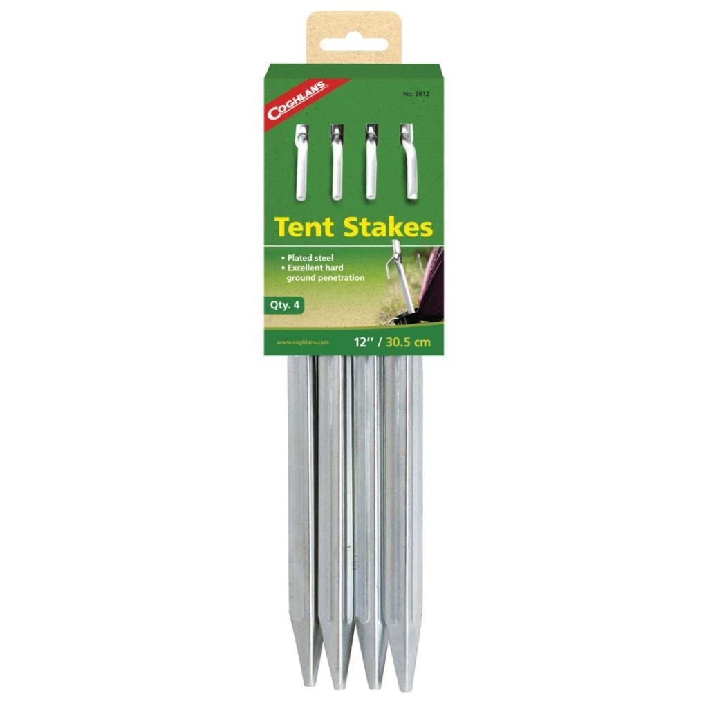 Coghlan's sturdy stake helps secure large tents in medium-hard ground