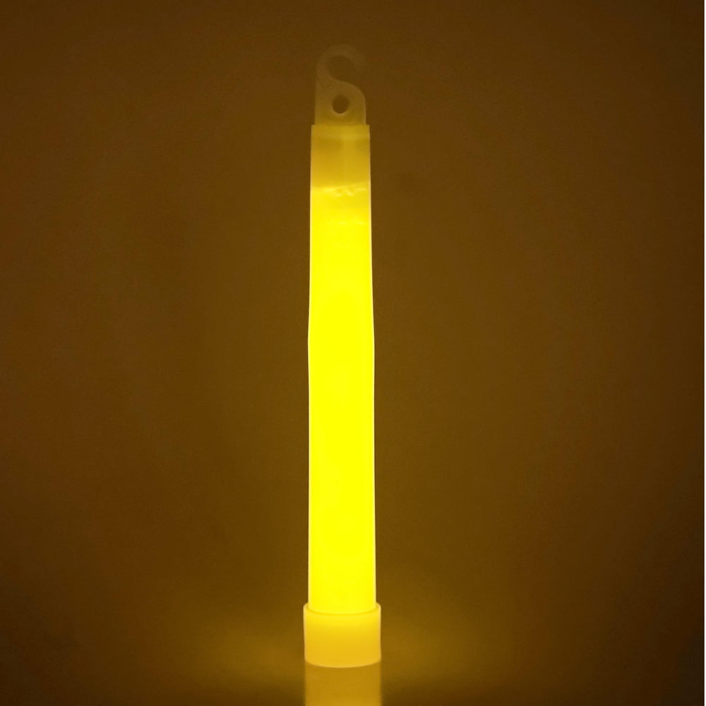 Coghlan's yellow glow sticks in campsite use for signaling and visibility.