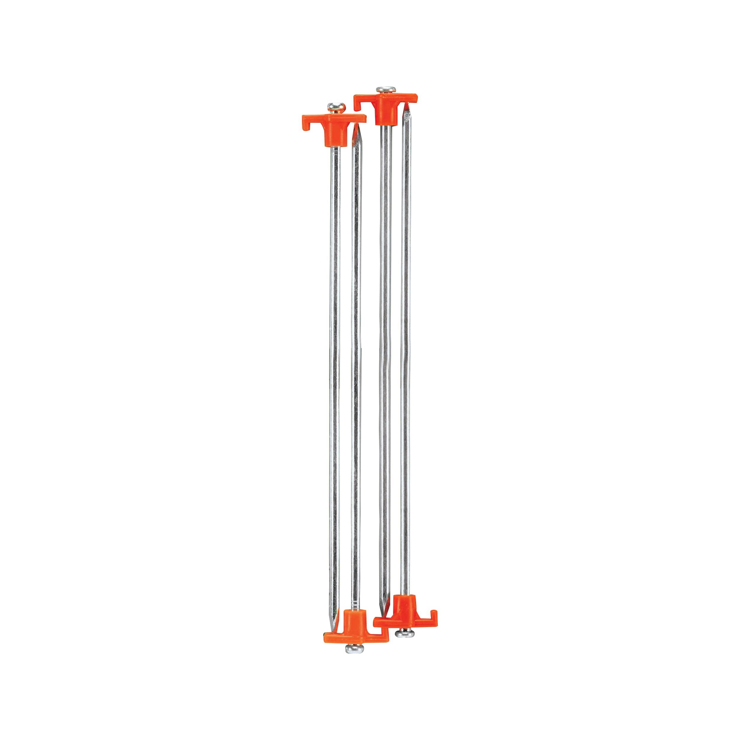 Coghlan's nail peg 15-inch stake securing a tent on hard ground