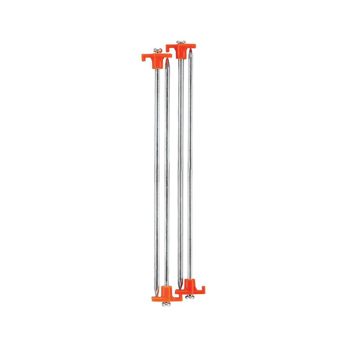 Coghlan's nail peg 15-inch stake securing a tent on hard ground