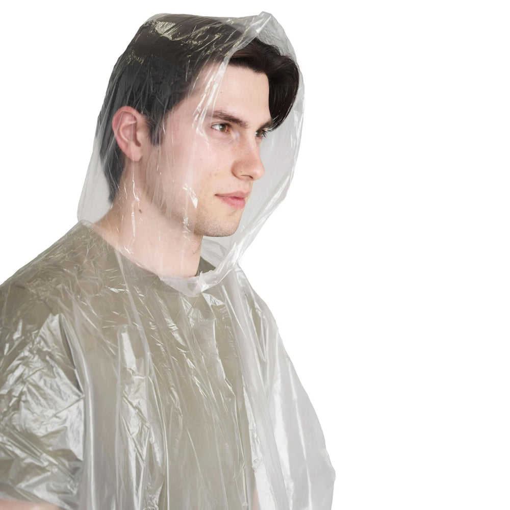 Coghlan's polypropylene poncho offers lightweight rain protection