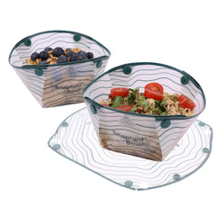 Coghlan's Snapfold Bowls folded flat for compact backpack packing.
